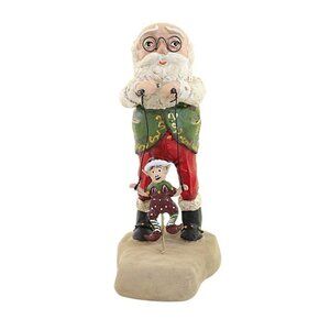 Charles McClenning 8.75 In Marionette Show Santa